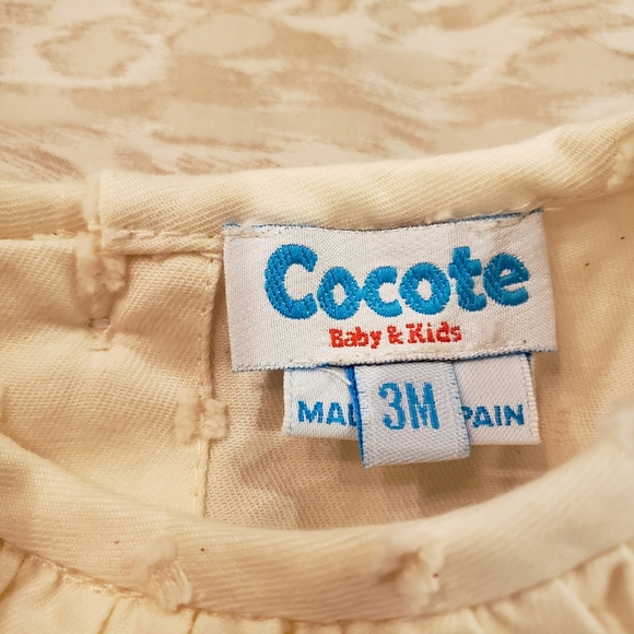 COCOTE Blue + Cream Check Overall Set 3M - Picture 6 of 7